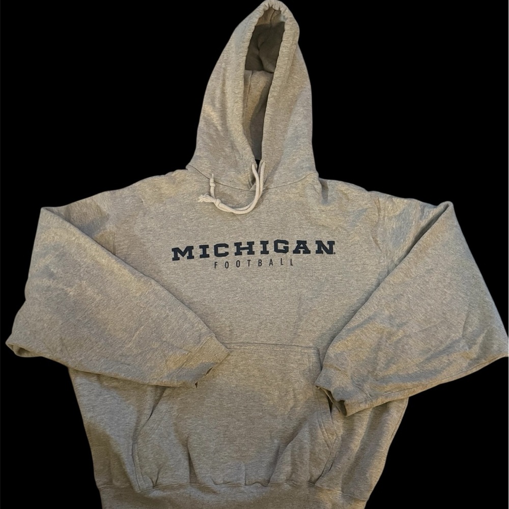 Vintage Nike Gray Michigan Football Hoodie